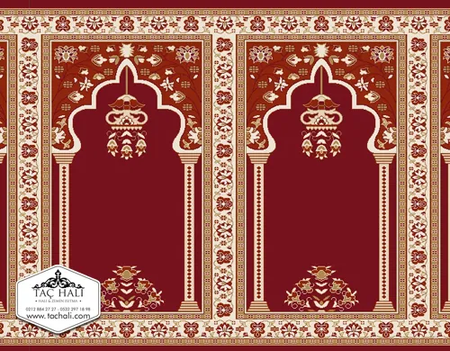 Taç Seccadeli Cami Halısı ASB 05