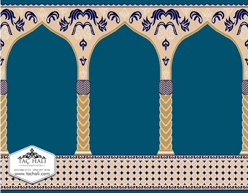 Taç Seccadeli Cami Halısı ASTM 04